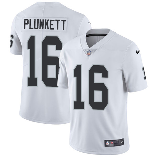 Nike Raiders #16 Jim Plunkett White Youth Stitched NFL Vapor Untouchable Limited Jersey